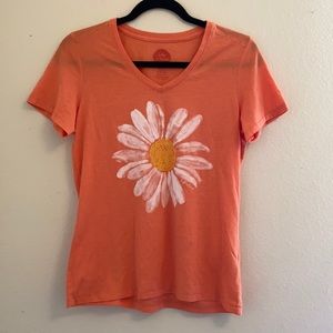 Life is good classic fit v neck tee